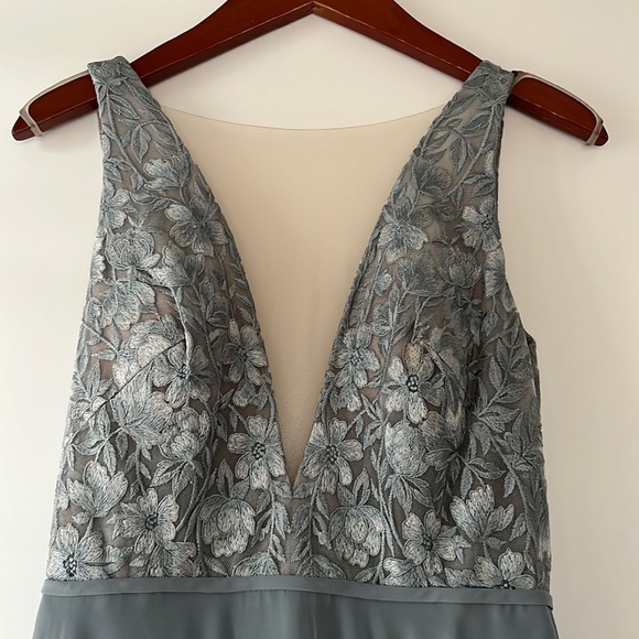 Jenny Yoo Blue Maxi Dress - Picture 4 of 16